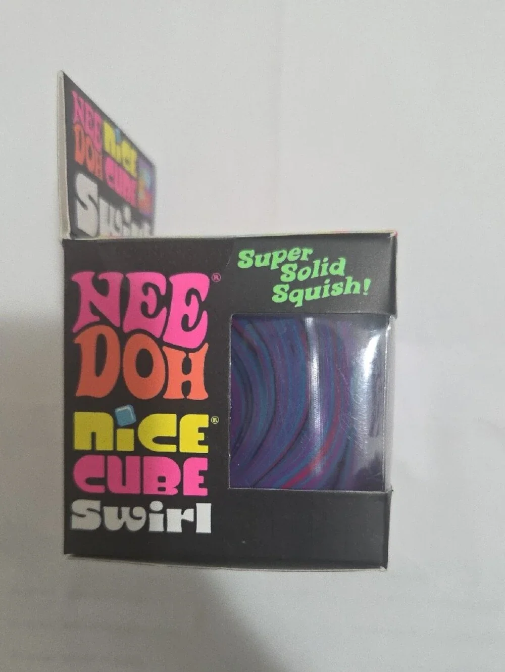 Nice Cube Swirl Super Solid Squish - Purple Blue Pink
